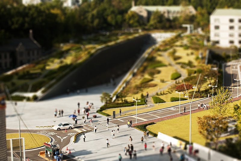 Ewha Womans University ECC Miniature Tilt-Shift Landscape - Seoul 