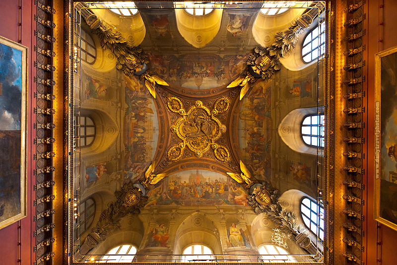 Art Within Art An Ornately Painted And Decorated Ceiling At The