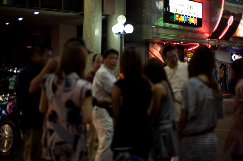 Open prostitution on the soi of downtown. - Bangkok, Thailand - Daily Travel Photos