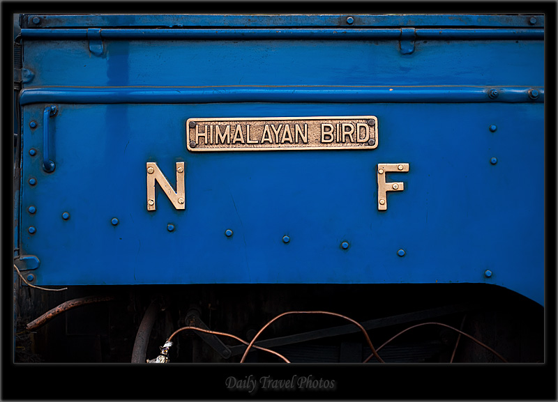 Side panel of a narrow gauge toy train. - Darjeeling, West Bengal, India - Daily Travel Photos