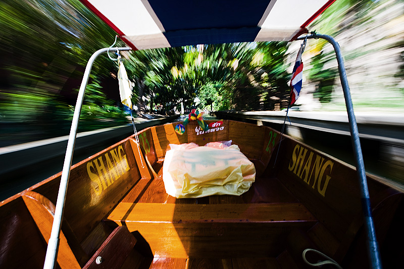 Damnoen Saduak Floating Market Tourist Boat Longtail Implied Motion - Bangkok, Thailand - Daily Travel Photos