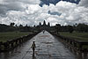 Cooling Rain Photo: A mid-day shower clears the throngs of tourists and leaves Angkor Wat temple relatively empty.