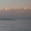photo: Ocean & Himalayas - An ocean of clouds envelops the valley below Bandipur.