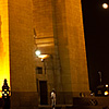 photo: Moonrise Sunset - The rising moon is visible between the legs of India Gate.