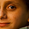 photo: Ginger Juveniles - A young redheaded Kashmiri girl poses for a portrait.