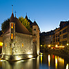 Island Palace Photo: Palais de l'isle, the old prison, situated along the main canal in Annecy.
