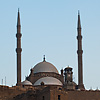 Citadel Environs (panorama inside) Photo: The Citadel fortification and minarets (what else?) in Islamic Cairo.