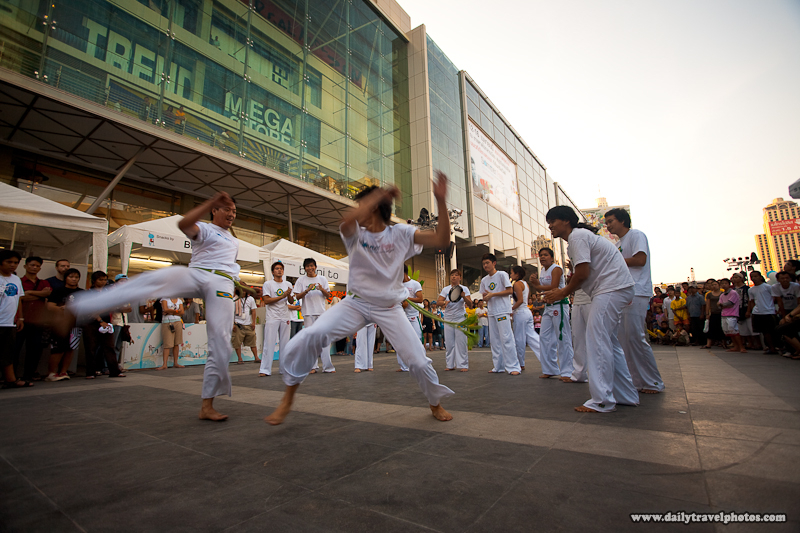 Capoeira Exhibition at Central World Mall Songkran - Bangkok, Thailand - Daily Travel Photos